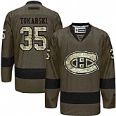 Glued Montreal Canadiens #35 Dustin Tokarski Green Salute to Service NHL Jersey,baseball caps,new era cap wholesale,wholesale hats